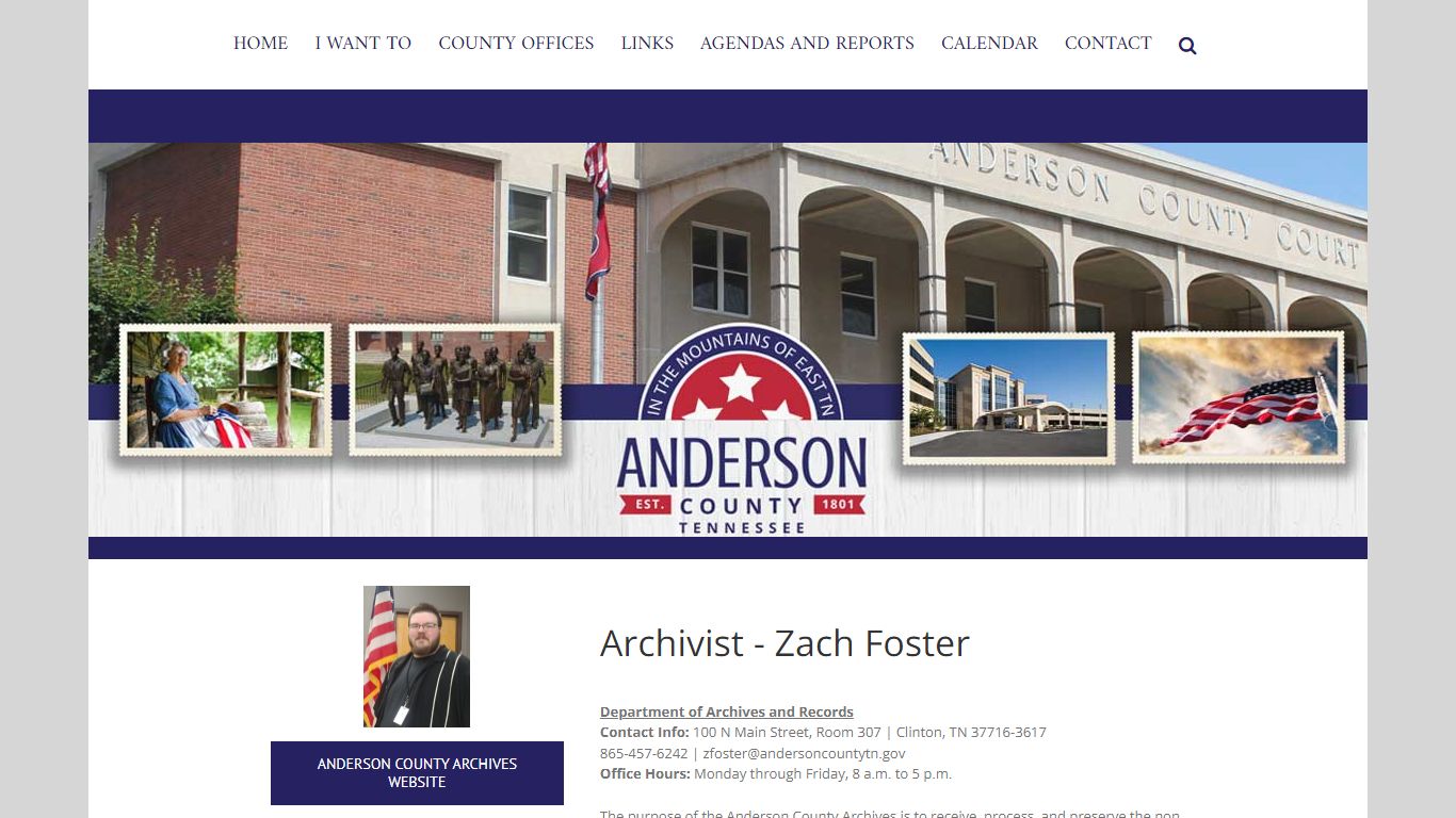 Archives & Records – Anderson County, Tennessee